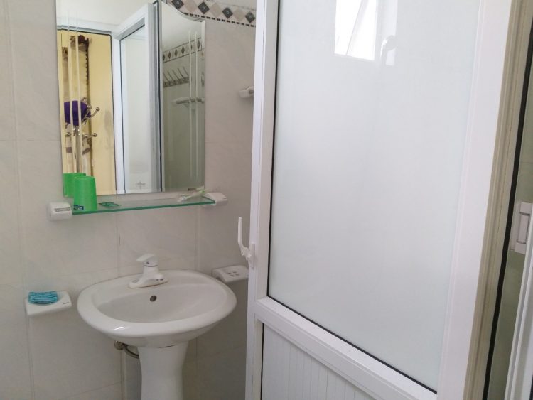Bathroom inside Guest House in Xuan Thuy National Park