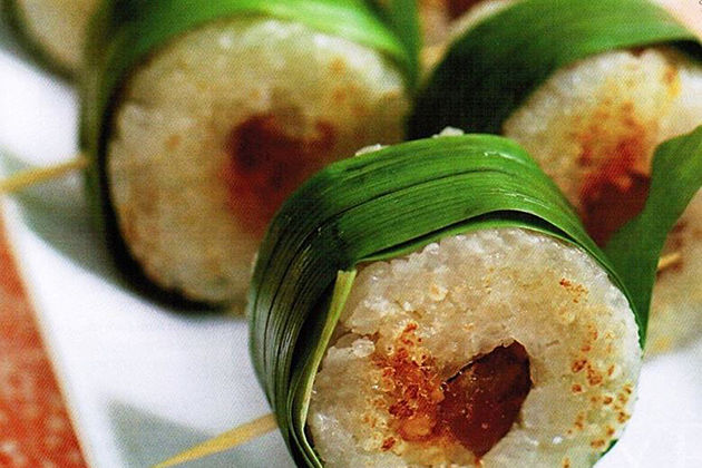 Rice Wrapped by Palm leaves