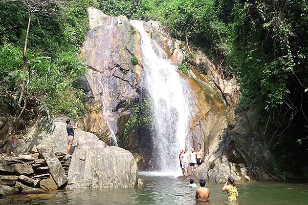 choi waterfall in phu tho province