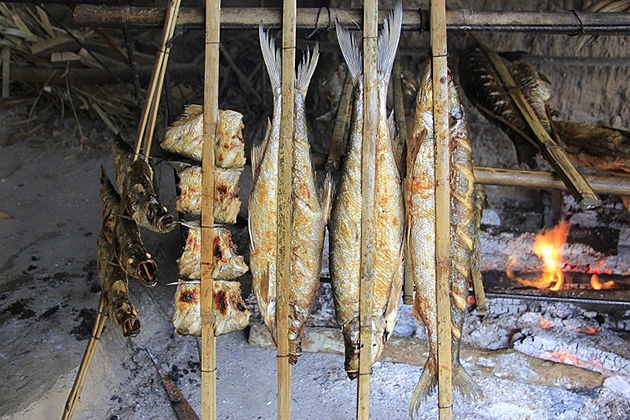 da river grilled fish in hoa binh province