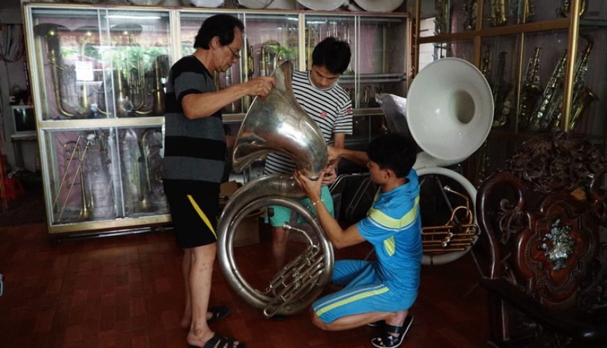 pham phao village of making brass trumpet in nam dinh vietnam ecohost