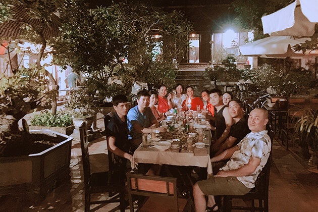 Bữa tối tại homestay