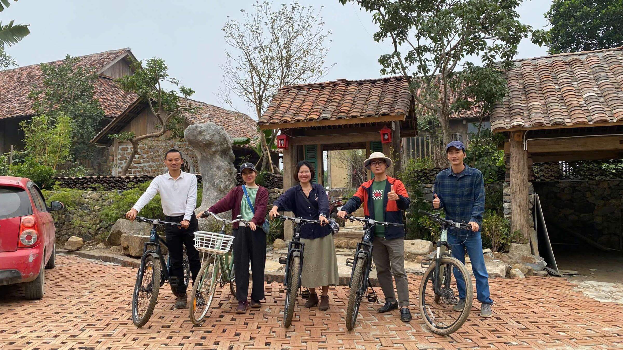 Không gian xanh mát homestay cộng đồng Ecohost phù hợp tổ chức team building cho công ty 30-50 người